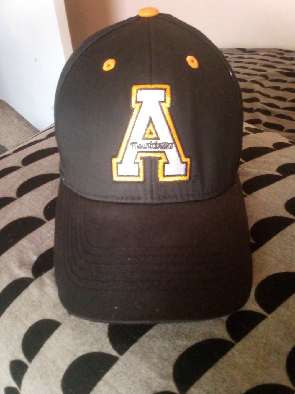 Black and Yellow 'A' Logo Baseball Cap